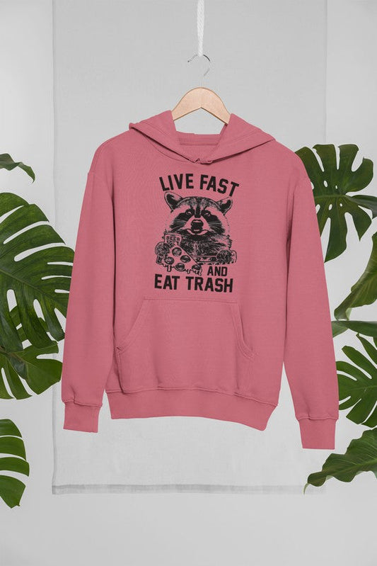 Live Fast And Eat Trash Hoodie